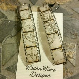 Film Strip Earrings. NWT
